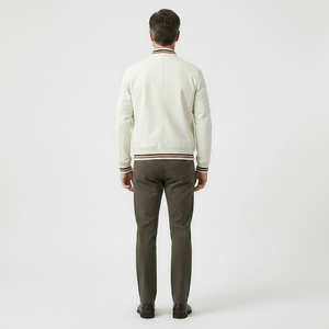 Veltron - Zip-Front Athletic Bomber Jacket