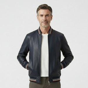 Veltron - Zip-Front Athletic Bomber Jacket