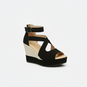 Knox - Wedge Heel Sandal With Ankle Strap