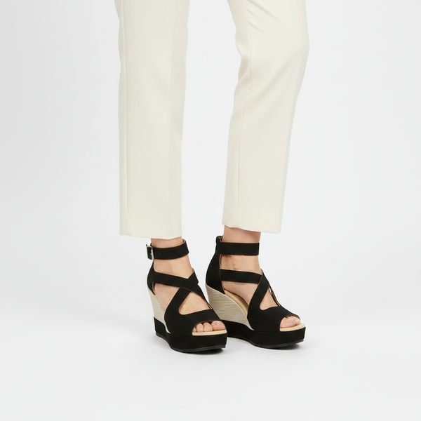Knox - Wedge Heel Sandal With Ankle Strap