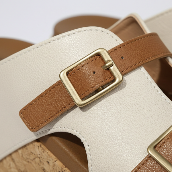 Lorena - Cork Platform Open-Toe Sandal