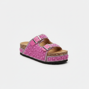 Mirelle - Embellished Open-Toe Platform Sandal