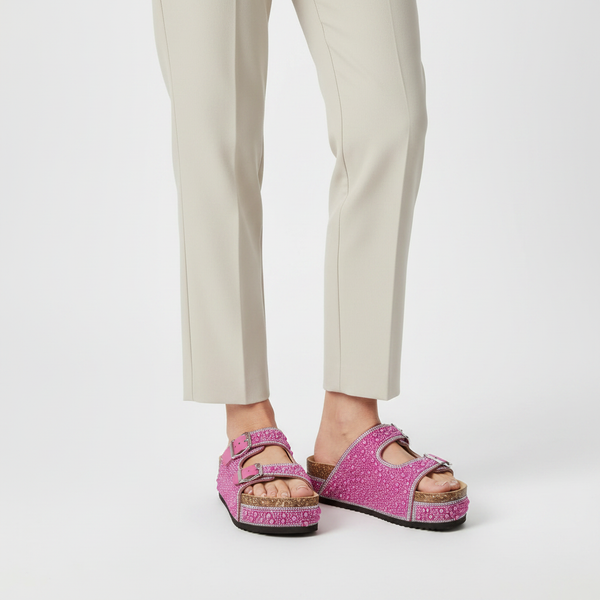 Mirelle - Embellished Open-Toe Platform Sandal