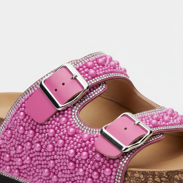 Mirelle - Embellished Open-Toe Platform Sandal