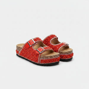 Mirelle - Embellished Open-Toe Platform Sandal