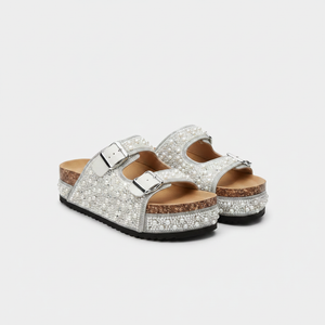 Mirelle - Embellished Open-Toe Platform Sandal