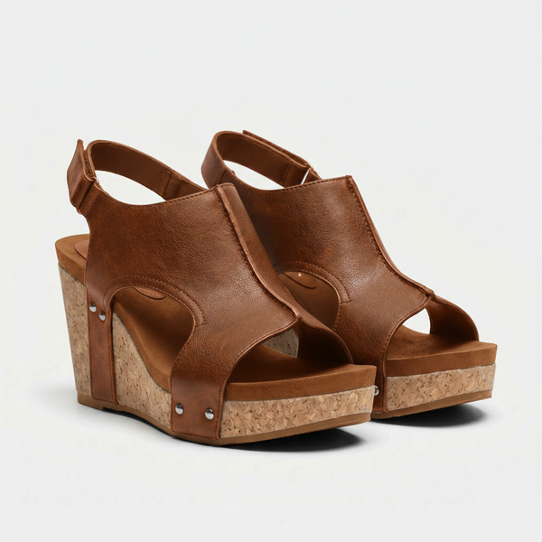 Hyacinth - Open-Toe Platform Wedge Sandal