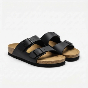 Faelina - Open-Toe Double-Strap Buckle Sandal