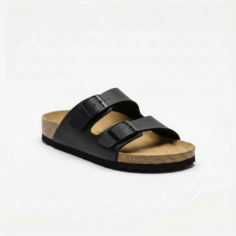 Faelina - Open-Toe Double-Strap Buckle Sandal