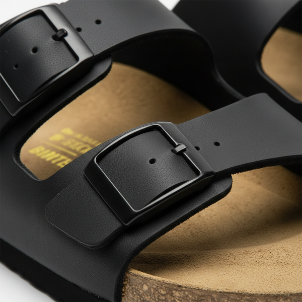 Faelina - Open-Toe Double-Strap Buckle Sandal