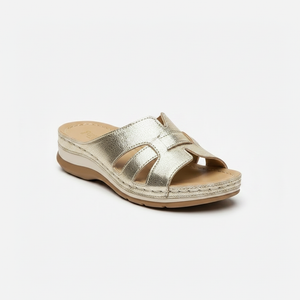 Evania - Open-Toe Flat Slide Sandal