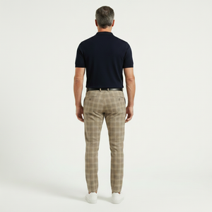 Plaidex - Slim Fit Plaid Chino Pants