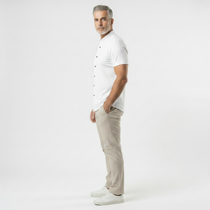 Slimvaro - Slim Fit Short Sleeve Button Shirt