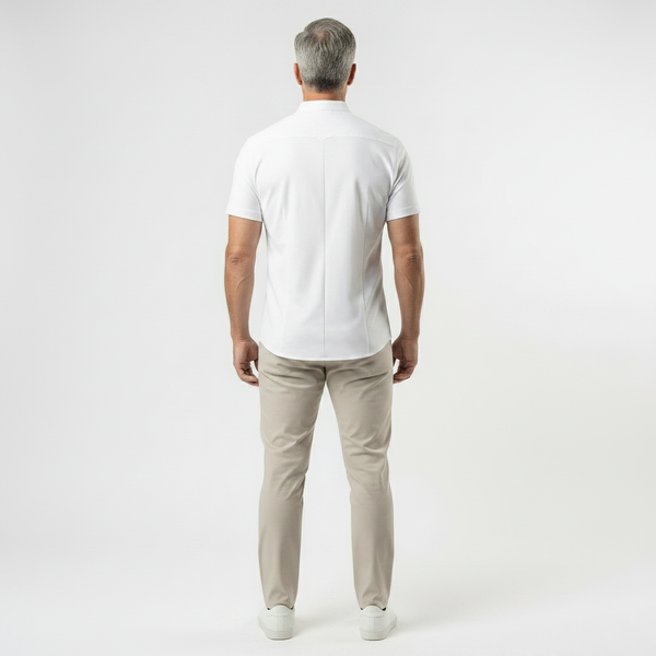Slimvaro - Slim Fit Short Sleeve Button Shirt