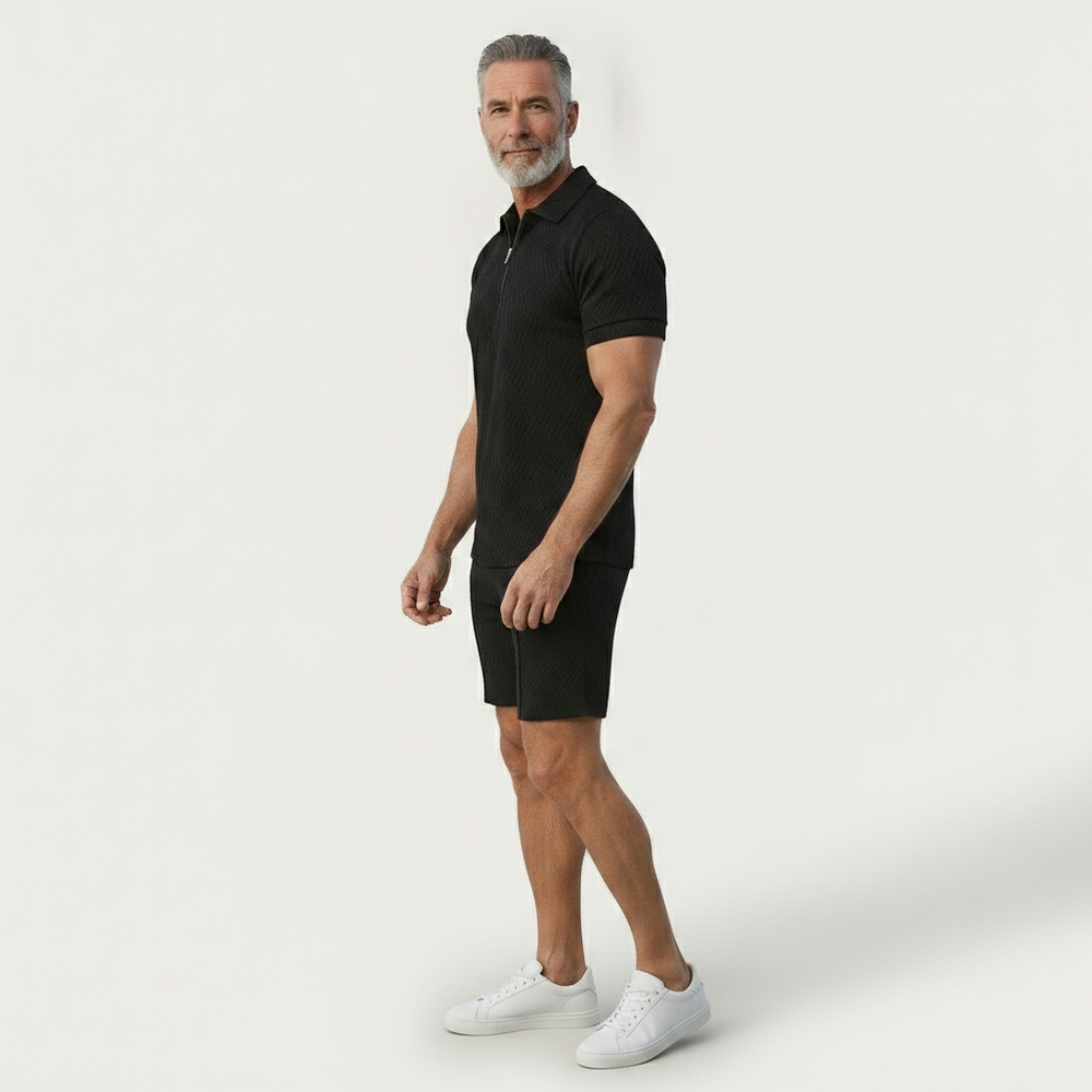 Zoltrek - Matching Zip Polo And Shorts Set