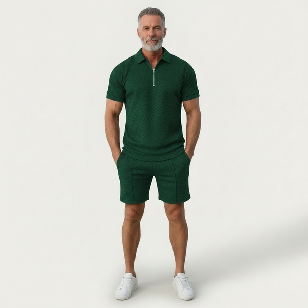 Zoltrek - Matching Zip Polo And Shorts Set
