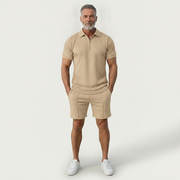 Zoltrek - Matching Zip Polo And Shorts Set