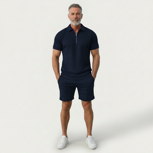 Zoltrek - Matching Zip Polo And Shorts Set