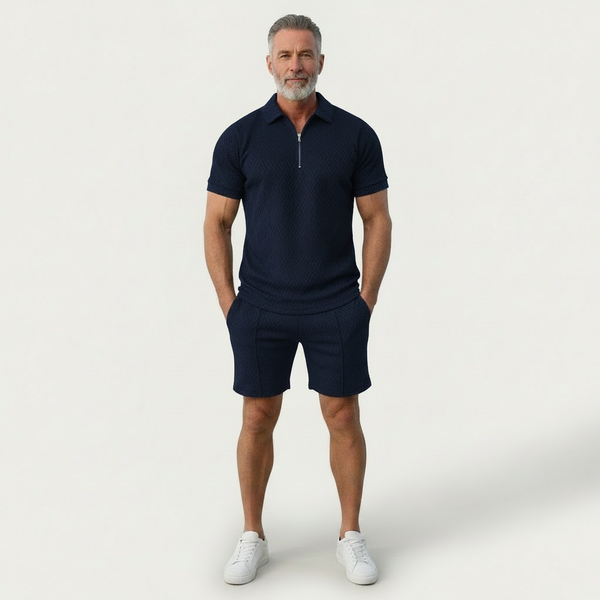 Zoltrek - Matching Zip Polo And Shorts Set
