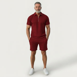 Zoltrek - Matching Zip Polo And Shorts Set
