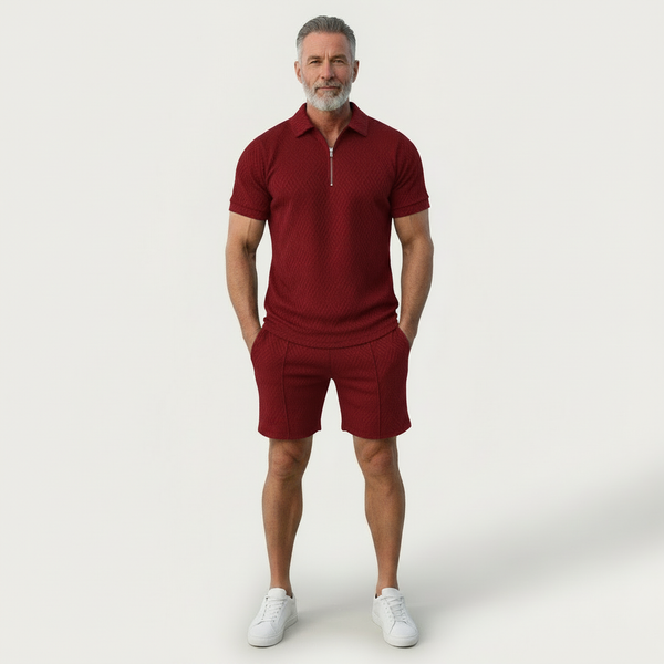 Zoltrek - Matching Zip Polo And Shorts Set