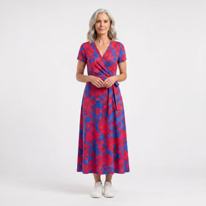 Blossomwrap - Floral Wrap Midi Dress