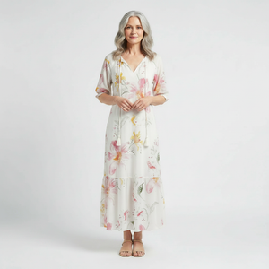 Bohemique - Floral Print Bohemian Maxi Dress