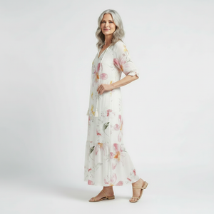 Bohemique - Floral Print Bohemian Maxi Dress