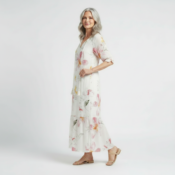 Bohemique - Floral Print Bohemian Maxi Dress