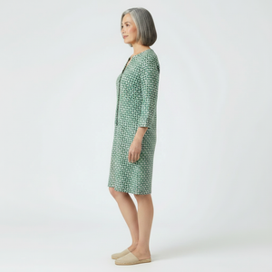 Verdala - Loose Fit Printed Knee-Length Dress