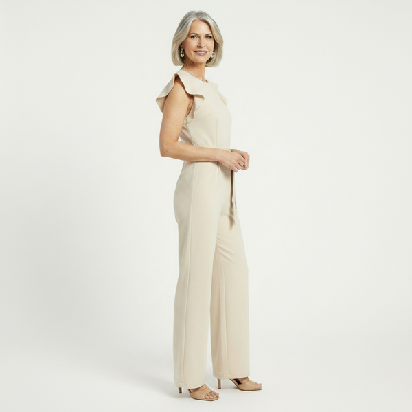 Florvella - Wide-Leg Ruffle Sleeve Jumpsuit
