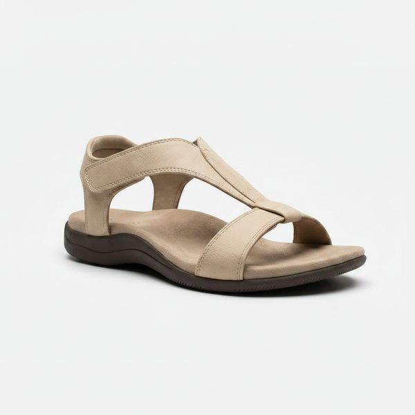 Wynora - Minimalist T-Strap Flat Sandal
