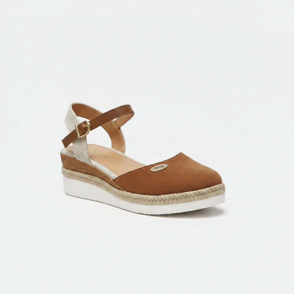 Vionne - Closed-Toe Wedge Espadrille Sandal
