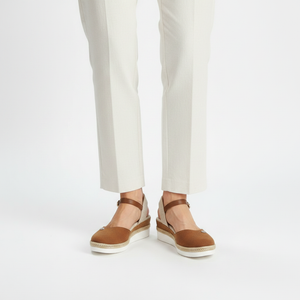 Vionne - Closed-Toe Wedge Espadrille Sandal