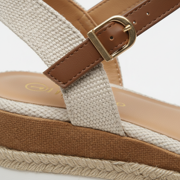 Vionne - Closed-Toe Wedge Espadrille Sandal