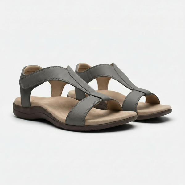 Wynora - Minimalist T-Strap Flat Sandal