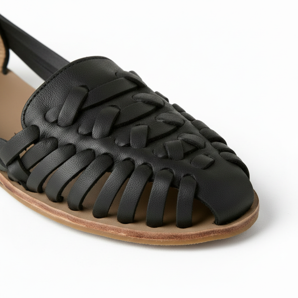 Roselle - Woven Cage Flat Sandal