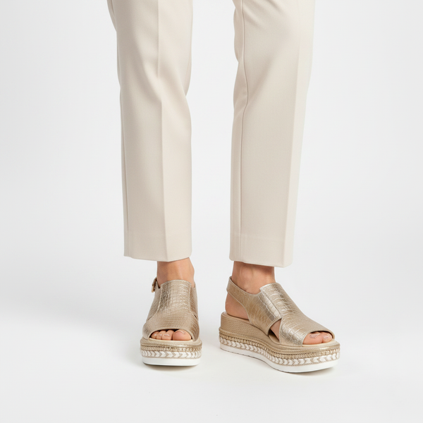 Jessamine - Open-Toe Wedge Platform Sandal