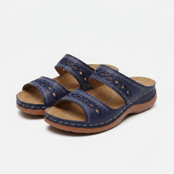 Fiora - Retro Open-Toe Slide Sandal Women