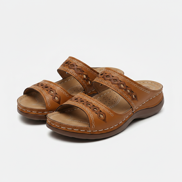 Fiora - Retro Open-Toe Slide Sandal Women