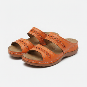 Fiora - Retro Open-Toe Slide Sandal Women