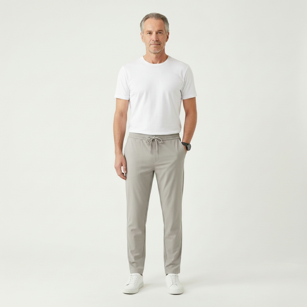Struxo - Slim Fit Stretch Drawstring Pants
