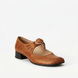 Delphine - Block Heel Buckle Strap Sandal