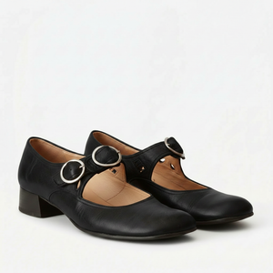 Delphine - Block Heel Buckle Strap Sandal
