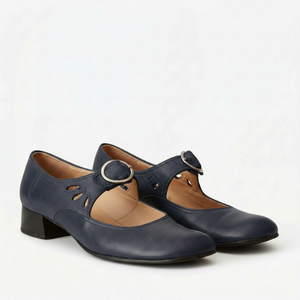 Delphine - Block Heel Buckle Strap Sandal