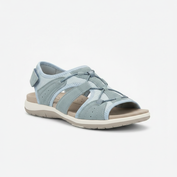Yvaine - Open-Toe Multi-Strap Flat Sandal