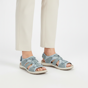 Yvaine - Open-Toe Multi-Strap Flat Sandal