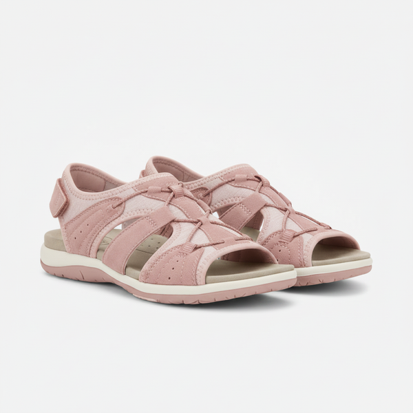 Yvaine - Open-Toe Multi-Strap Flat Sandal