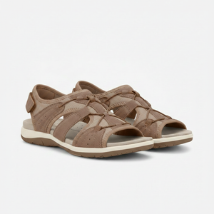Yvaine - Open-Toe Multi-Strap Flat Sandal
