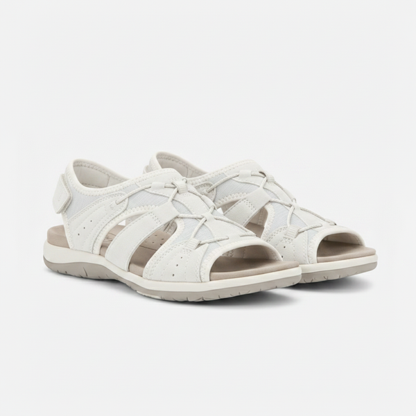 Yvaine - Open-Toe Multi-Strap Flat Sandal